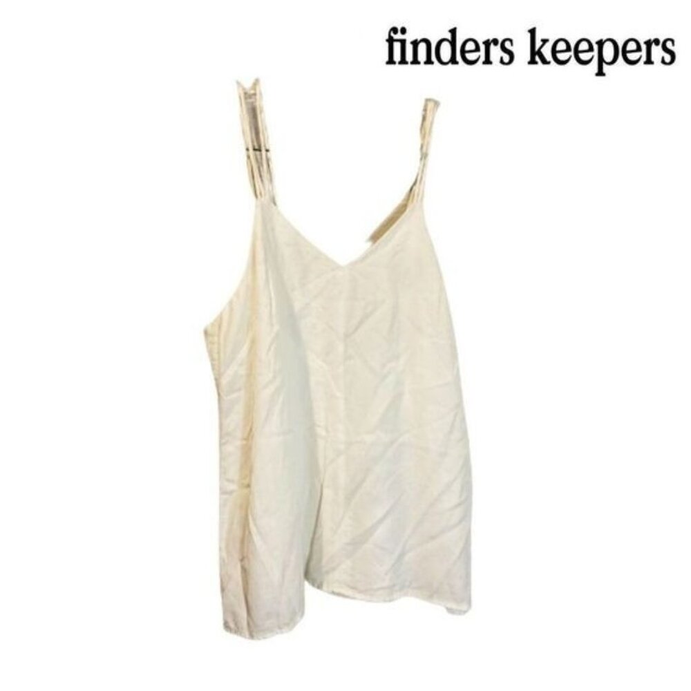 finders Keepers Womens Tank Top V Neck Camisole Cami Spaghetti Strap Top‎
